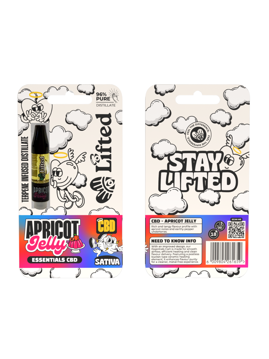 Essentials Apricot Jelly CBD Vape Cart