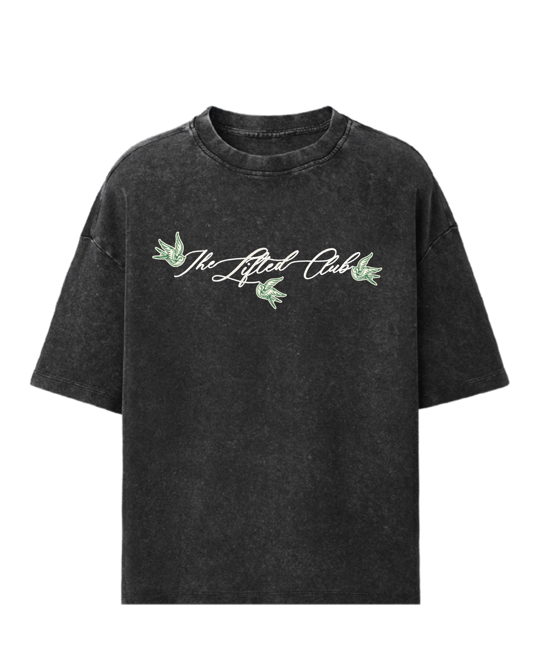The "Lifted Club" Cursive T Black - Image 2