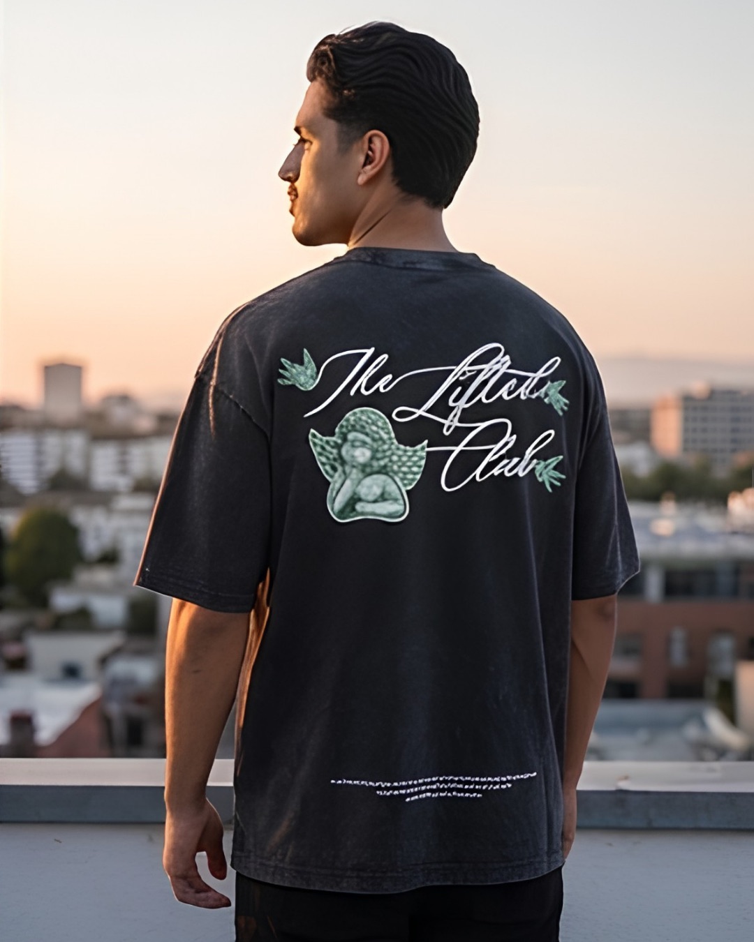 The "Lifted Club" Cursive T Black - Image 10