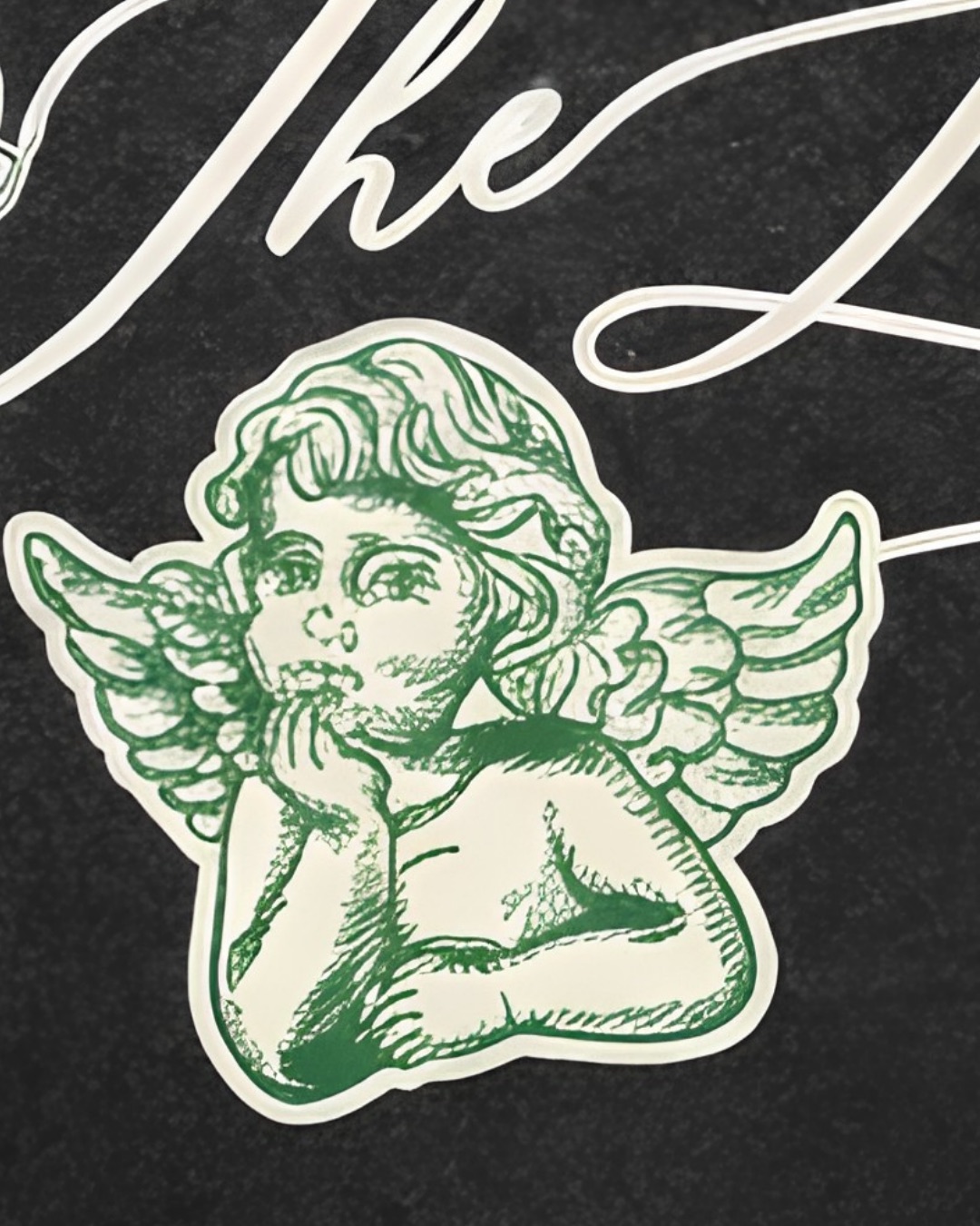 The "Lifted Club" Cursive T Black - Image 8
