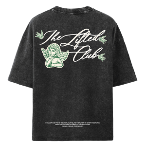 The "Lifted Club" Cursive T Black