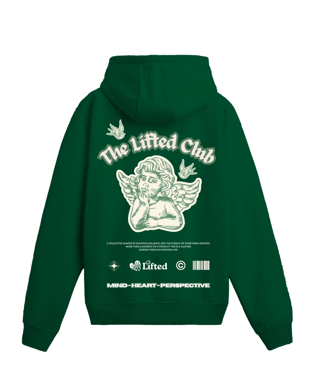 The Lifted "Angelic" Hoodie — Forest Green