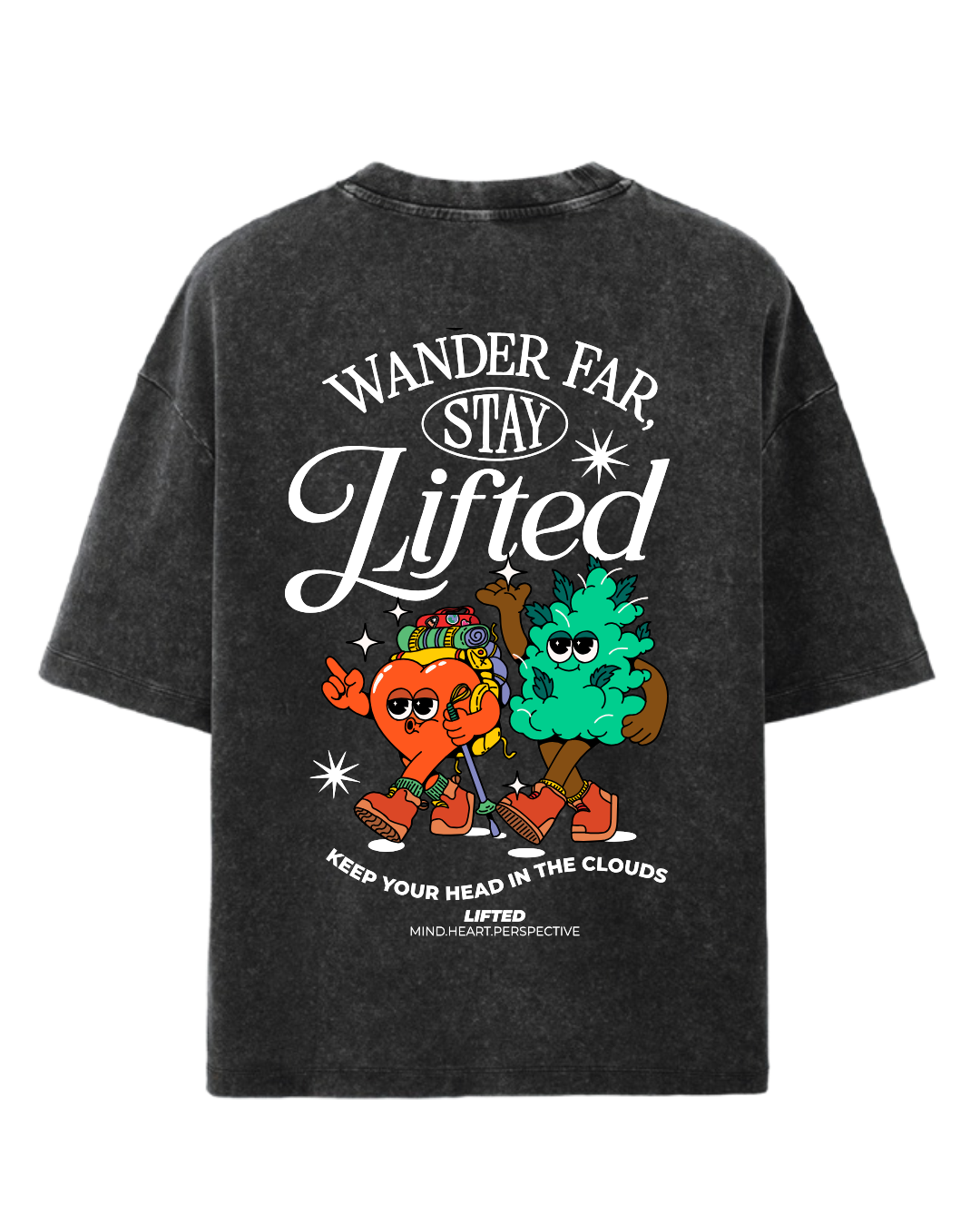 The "Stay Lifted" T on Black