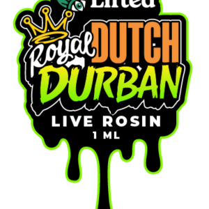 Royal Dutch Durban Live Rosin 1ml applicator syringe